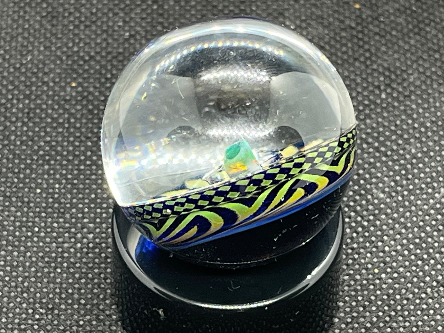 TacoJesusGlass Collaboration Opal encased marble